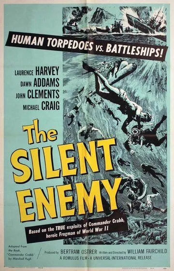 Невидимый враг. Боевые пловцы / The Silent Enemy (1958)