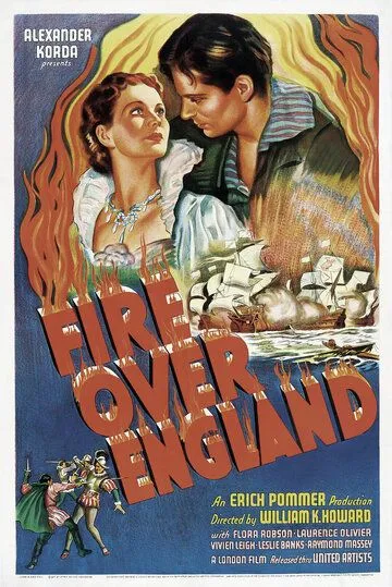 Пламя над островом / Fire Over England (1936)