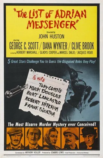 Список Эдриана Мессенджера / The List of Adrian Messenger (1963)